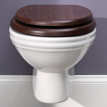 Silverdale Balasani 365 x 575mm White Wall Mounted WC Pan - Ex-Display