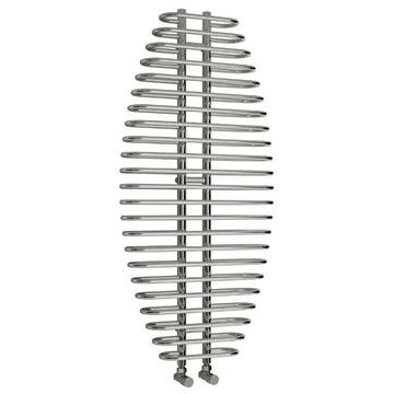 Reina Teano Vertical Chrome Finish Designer Towel Rail 600 x 1300mm - Steel