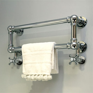 Vogue Hamlet Traditional Towel Rail 575 x 235mm - Chrome