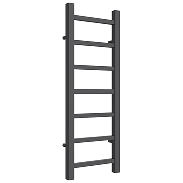 Reina Serena Straight Anthracite Ladder Towel Rail 300mm Wide - Mild Steel