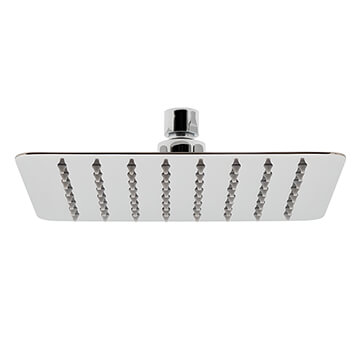 Vado Aquablade Slimline Square Fixed Chrome Shower Head - Single Spray Mode