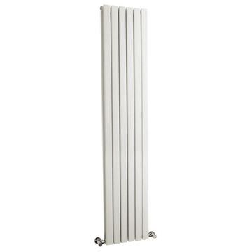 Frontline Sloane Vertical Flat White Radiator 354 x 1800mm - Steel - Double Panel