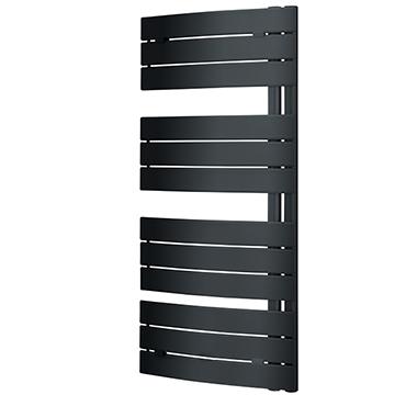 Joseph Miles Wendy Flat Bars Curved Anthracite Towel Rail - 550 x 1080mm - Steel