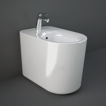 RAK Valet 1 Taphole Floorstanding Back-To-Wall Bidet 363 x 560mm