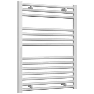 Reina Diva White Straight Ladder Heated Towel Rail - Steel - 600 x 800mm - Ex-Display