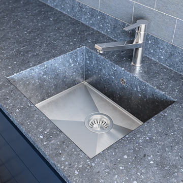 1810 Company Axixuno 190U SOS Undermount 1 Bowl Kitchen Sink