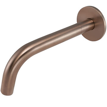JTP VOS Wall Mounted Brushed Bronze Bath or Basin Spout