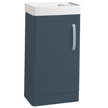 Tavistock Compass Oxford Blue Cloakroom Unit with Basin and Handles - 455 x 780mm