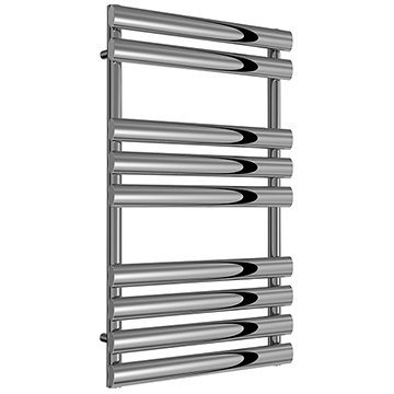 Reina Arbori Straight Designer Chrome Towel Rail - 500mm Wide - Mild Steel