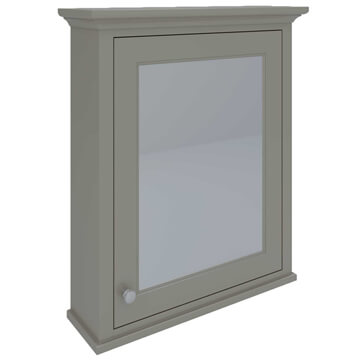RAK Washington Wall Mounted Traditional Cuppuccino Mirror Cabinet 650 x 752mm - One Door