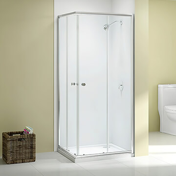 Merlyn Ionic Source Two Door Sliding Corner Entry Shower Cubicle 760-800 x 760-800mm