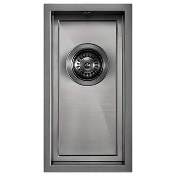 1810 Company Axixuno SOS Undermount 1 Bowl Dark Grey Kitchen Sink