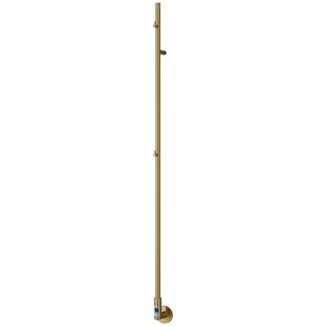 Reina Ines Dry Electric Brushed Brass Towel Bar 22 x 1500mm - Stainless Steel