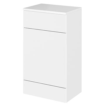 Hudson Reed Fusion Full-Depth Gloss White Back-To-Wall Toilet Furniture Unit with Worktop