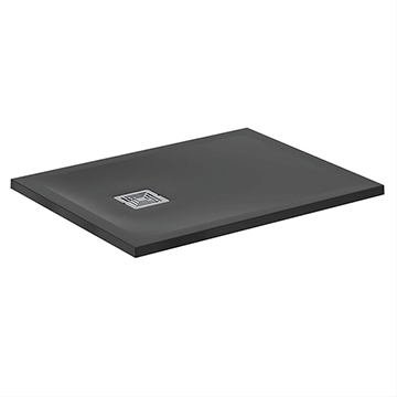 Ideal Standard UltraFlat-S-Plus Rimless Rectangular Black Shower Tray - Resin Stone