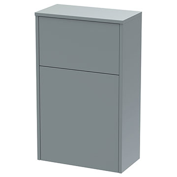 Hudson Reed Juno Contemporary Coastal Grey Back To Wall Toilet Cabinet - 502 x 821mm