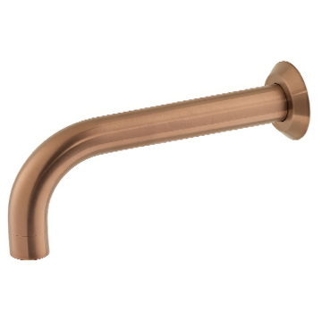 Vado Individual Origins Wall Mounted Brushed Bronze Bath Spout