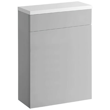 Roper Rhodes Scheme Back-To-Wall Gloss Light Grey Toilet Unit with Worktop - 568 x 860mm