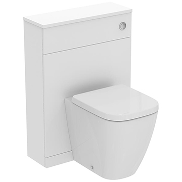 Ideal Standard I-Life S Compact Back-To-Wall Matt White WC Unit with Cistern - 600 x 835mm