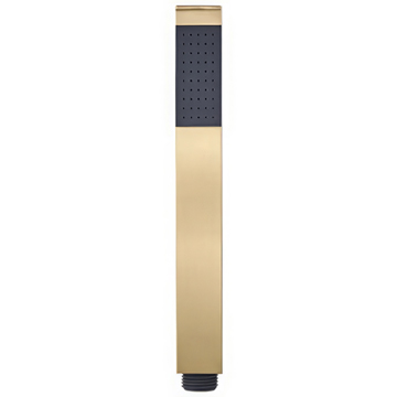 Roper Rhodes Square Microphone Brushed Brass Finish Shower Handset - Single Spray Mode