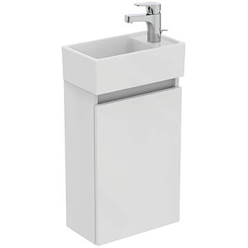 Ideal Standard Eurovit+ Gloss White Wall Hung Cloakroom Vanity Unit for Life S Basin