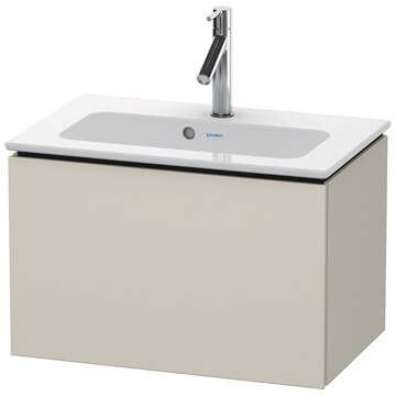 Duravit L-Cube Wall Hung Matt Taupe Vanity Unit for Me-By-Starck Basin - 620 x 400mm
