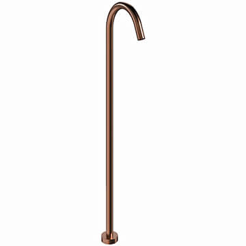 Crosswater Floorstanding Brushed Bronze Curved Bath Spout