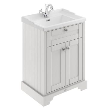 Hudson Reed Old London Traditional Floorstanding Timeless Sand Vanity Unit with Basin
