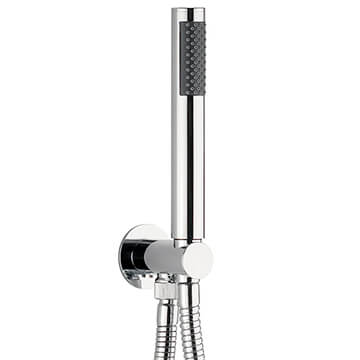 Crosswater Designer Chrome Finish Shower Handset with Wall Outlet and Hose