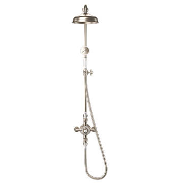 Crosswater Belgravia Thermostatic Shower Kit Nickel