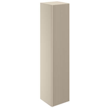 Crosswater Limit Fluted Wall Hung Warm Stone Tower Unit 350 x 1600mm - Reversible Door