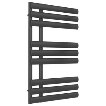 Reina Chisa Tubular Bars Straight Heated Anthracite Towel Rail 500mm Wide - Mild Steel