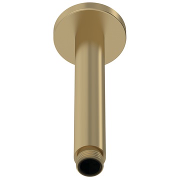 Hudson Reed Contemporary Round Brushed Brass Shower Arm - Ceiling Mounted