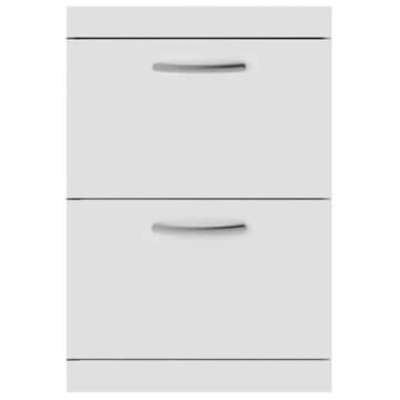 Nuie Athena Floor-Sranding 2-Drawer Vanity Unit - Ex-Display Light Grey