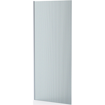 Roman Haven Select Rectangular Wetroom Shower Screen - Fluted Glass - Reversible