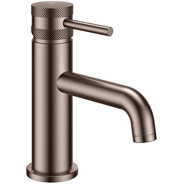 Joseph Miles Core Contemporary Monobloc Brushed Bronze Basin Mixer Tap - Stick Handle