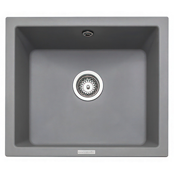 Rangemaster Paragon Igneous Granite Croma Grey Undermount Kitchen Sink 533 x 457mm - One Bowl