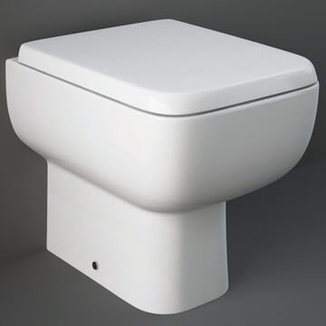 RAK Series-600 Back To Wall WC Pan - 350 x 490mm - White