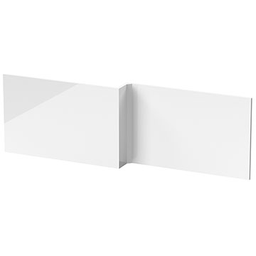 Nuie Athena MDF L-Shaped Front Bath Panel - 1700 x 540mm - Gloss White - Ex-Display