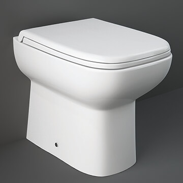 RAK Origin-62 Square Floorstanding Back To Wall WC Pan Without Seat - 360 x 500mm