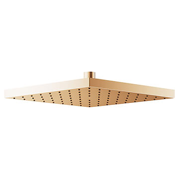 Keuco Edition-300 Square Fixed Brushed Bronze Shower Head 250 x 250mm - Single Spray Mode