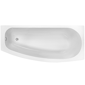 Joseph Miles Marley Space Saver 1700 x 740mm 0 Tap Hole Single Ended Shower Bath