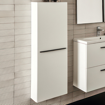 Ideal Standard I-Life S Matt White Wall Hung Compact Tall Boy Unit 400 x 1200mm - Single Door
