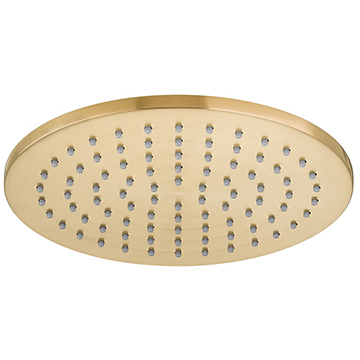 Vado Individual Nebula Round Fixed Brushed Gold Shower Head - 200 x 200mm