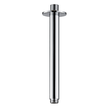 Imex Contemporary Round Chrome Shower Arm - Ceiling Mounted - 205mm High