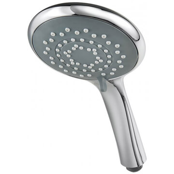 Triton 8000 Series Round Chrome Shower Handset - Easy Clean Nozzles - Five Spray Modes