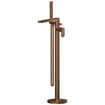 Nuie Binsey Freestanding Brushed Bronze Bath Shower Mixer Tap With Kit