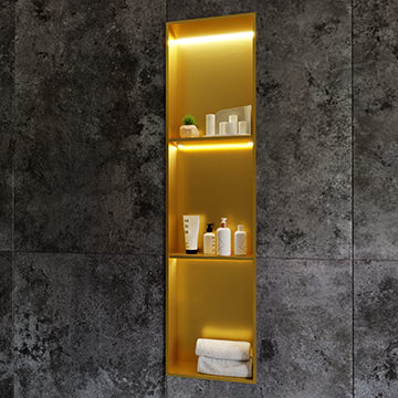 RAK INGOT Recessed Niche with 2-Shelf and LED 305 x 1210mm