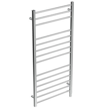 Saneux Ember Chrome Finish Pre-Filled Straight Electric Towel Rail 500mm x 1000mm