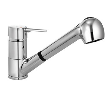 Jaquar Florentine Prime Deck Mounted Kitchen Sink Mixer Tap with Pull Out Spray